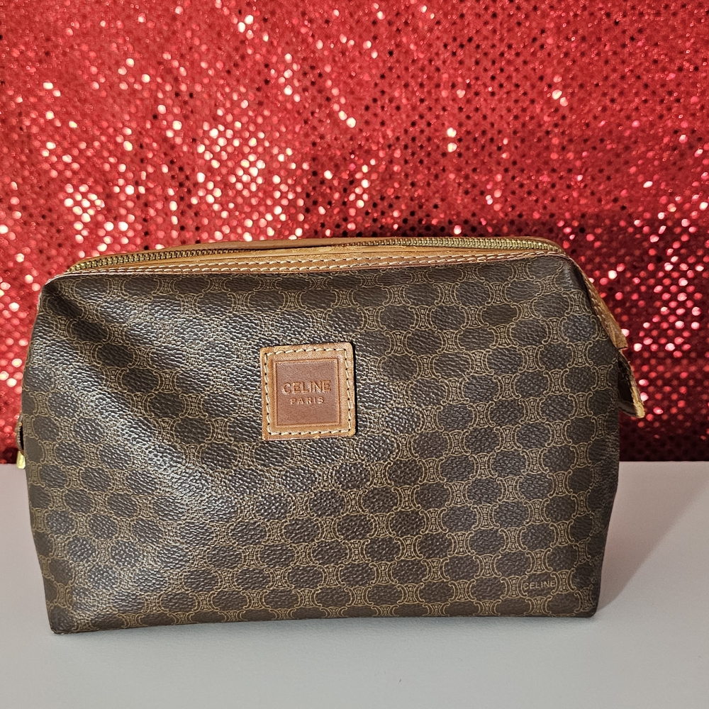 Celine Brown Monogram Pouch